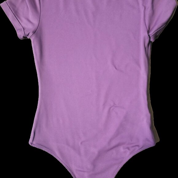 💜 NWT AND NOW THIS Essential Crewneck Bodysuit - Mauve/Dusty Rose (Size S) - Picture 2 of 3
